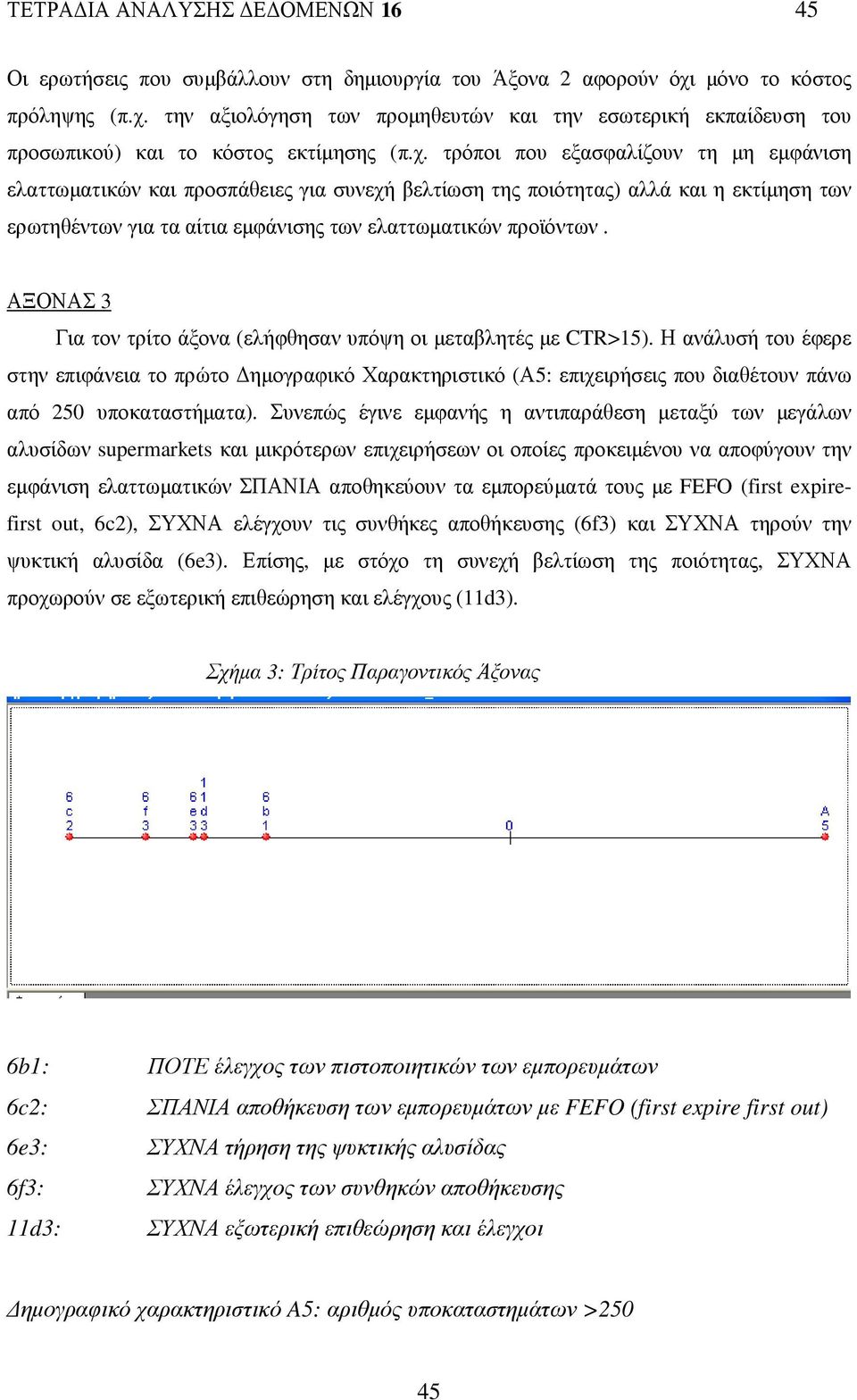 την αξιολόγηση των προµηθευτών και την εσωτερική εκπαίδευση του προσωπικού) και το κόστος εκτίµησης (π.χ.