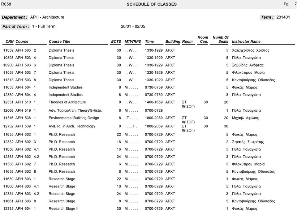 Independent Studies - ΑΡΧΤ Πύλα Παναγιώτα ΑΡΗ ΑΡΗ Theories of Arcitecture Adv. TopicsArch. Theory%Histo. - ΑΡΧΤ ΣΤ (ΙΣΟΓ) Πύλα Παναγιώτα ΑΡΗ ΑΡΗ ΑΡΗ Environmental Building Design Avd.To. in Arch.