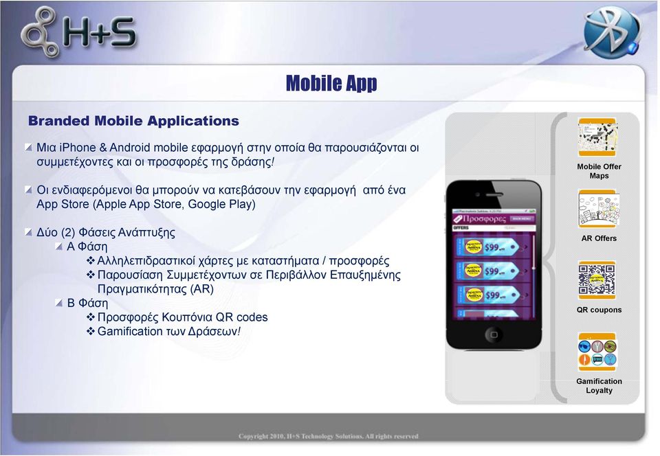 Οι ενδιαφερόμενοι θα μπορούν να κατεβάσουν την εφαρμογή από ένα App Store (Apple App Store, Google Play) ύο (2) Φάσεις Ανάπτυξης Α