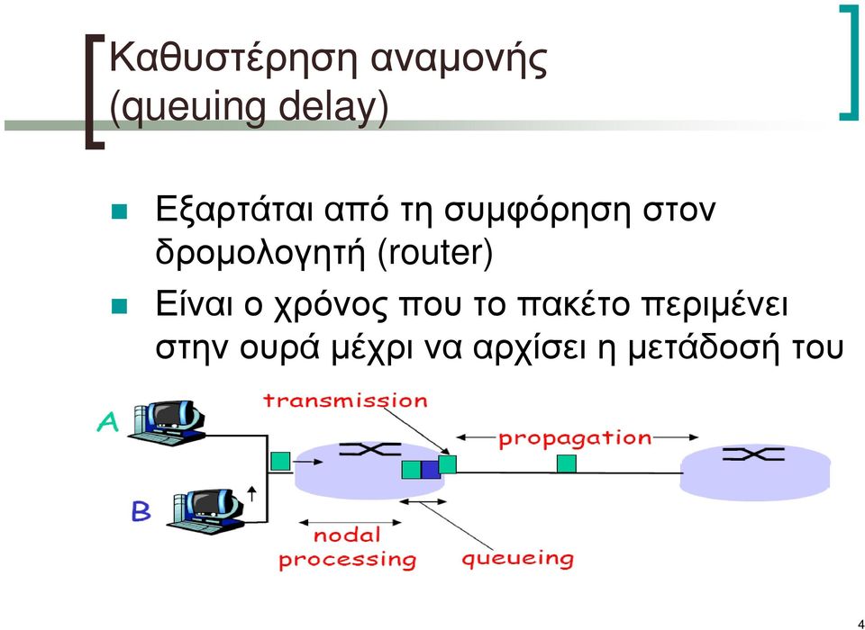 δροµολογητή (router) Είναι ο χρόνος που