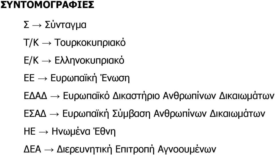 ικαστήριο Ανθρωπίνων ικαιωµάτων ΕΣΑ Ευρωπαϊκή Σύµβαση