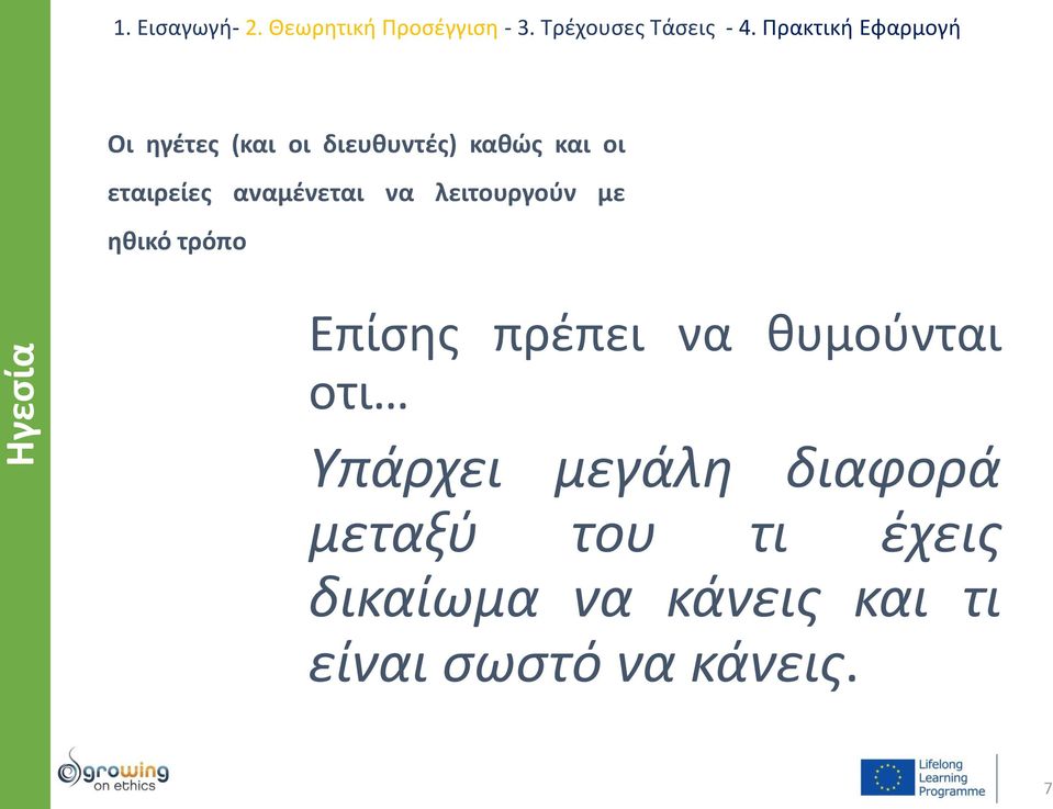 να θυμούνται οτι Υπάρχει μεγάλη διαφορά μεταξύ του τι