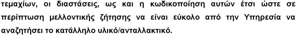 µελλοντικής ζήτησης να είναι εύκολο από την