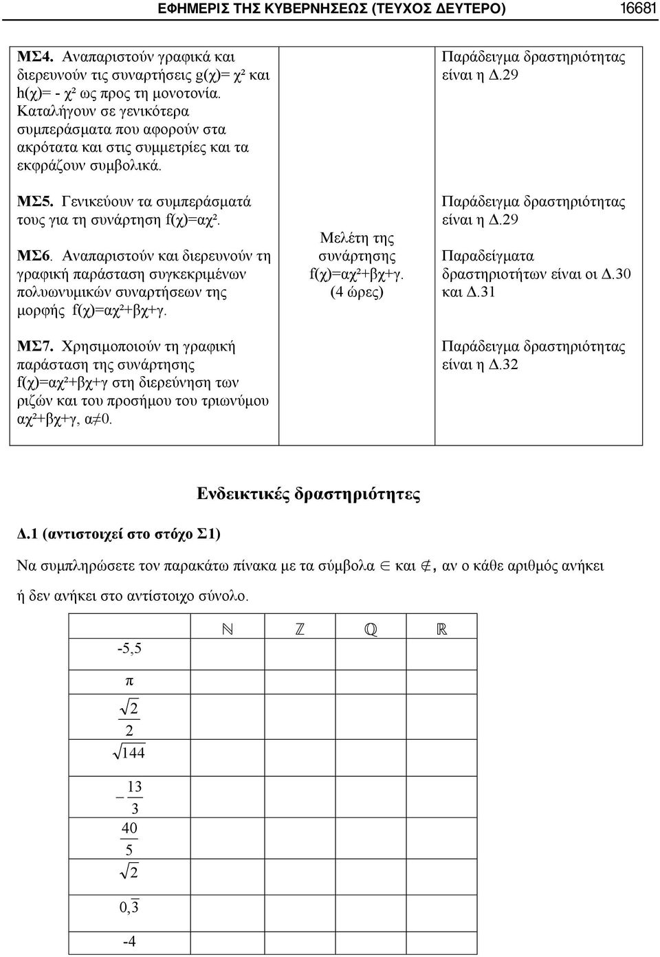 f( )= ²+ +. 7. f( )= ²+ + ²+ +, 0. f( )= ²+ +. (4 ).