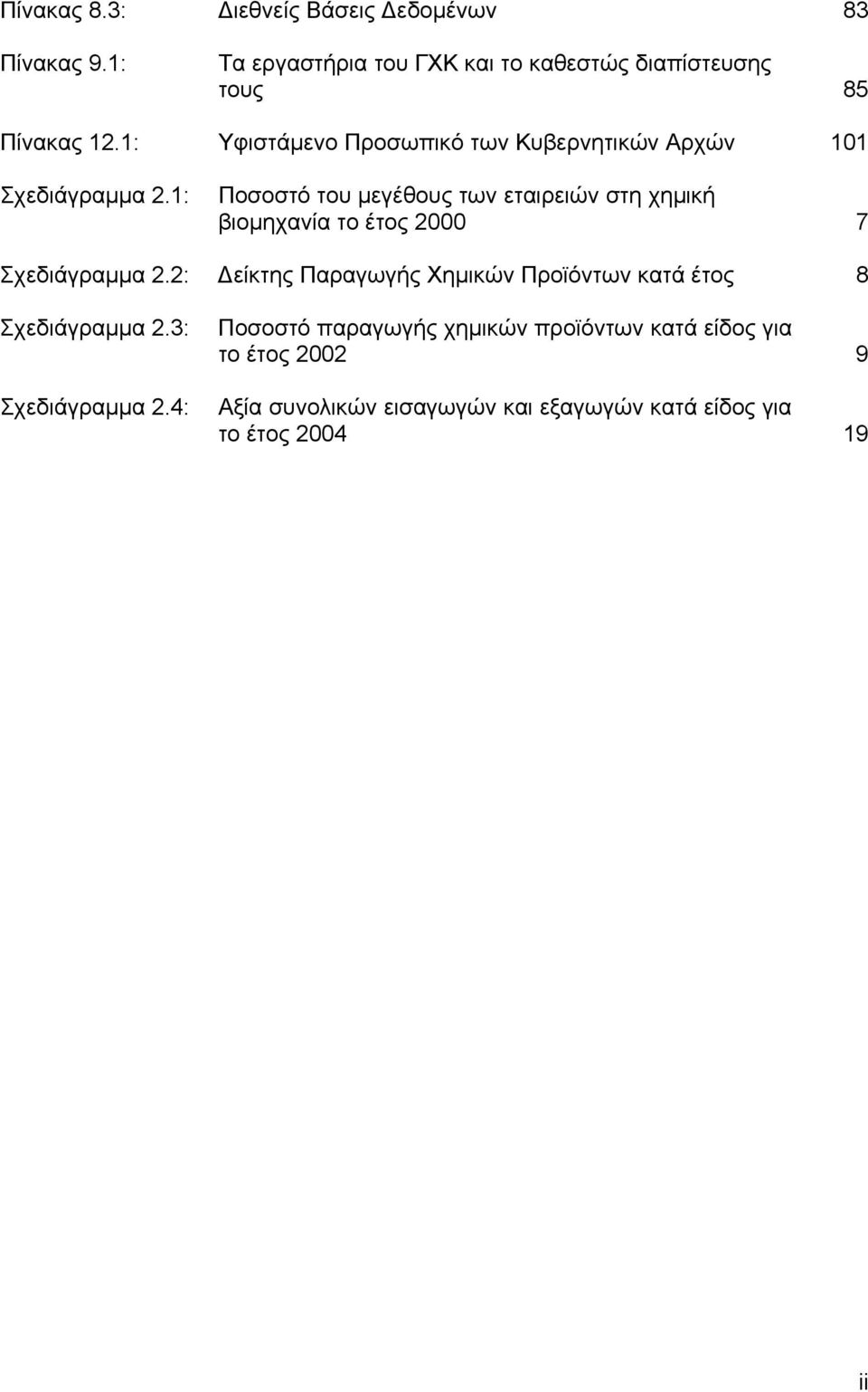 1: Ποσοστό του µεγέθους των εταιρειών στη χηµική βιοµηχανία το έτος 2000 7 Σχεδιάγραµµα 2.