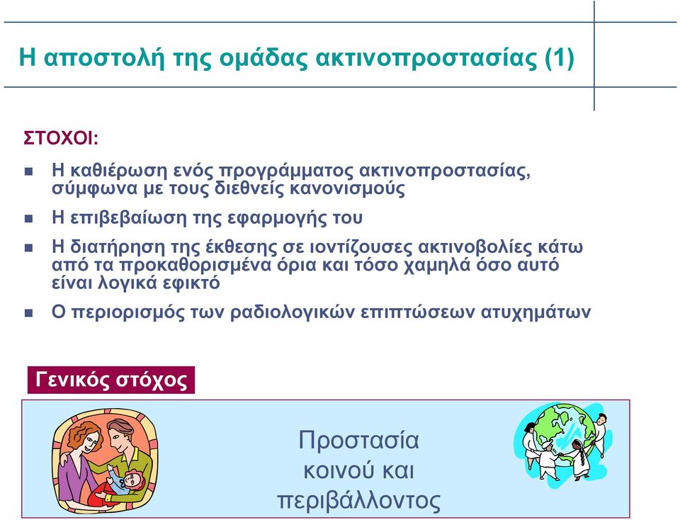 ιοντίζουσες ακτινοβολίες κάτω από τα προκαθορισμένα όρια και τόσο χαμηλά όσο αυτό είναι λογικά