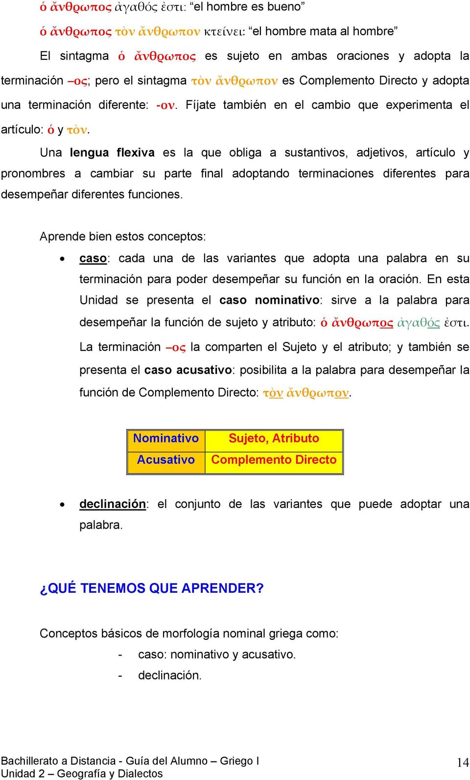 Una lengua flexiva es la que obliga a sustantivos, adjetivos, artículo y pronombres a cambiar su parte final adoptando terminaciones diferentes para desempeñar diferentes funciones.