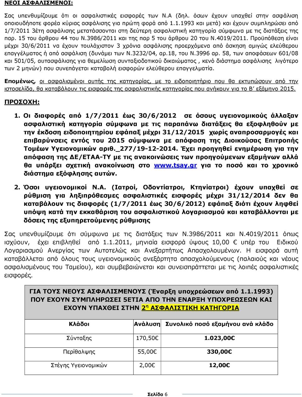 3986/2011 και της παρ 5 του άρθρου 20 του Ν.4019/2011.