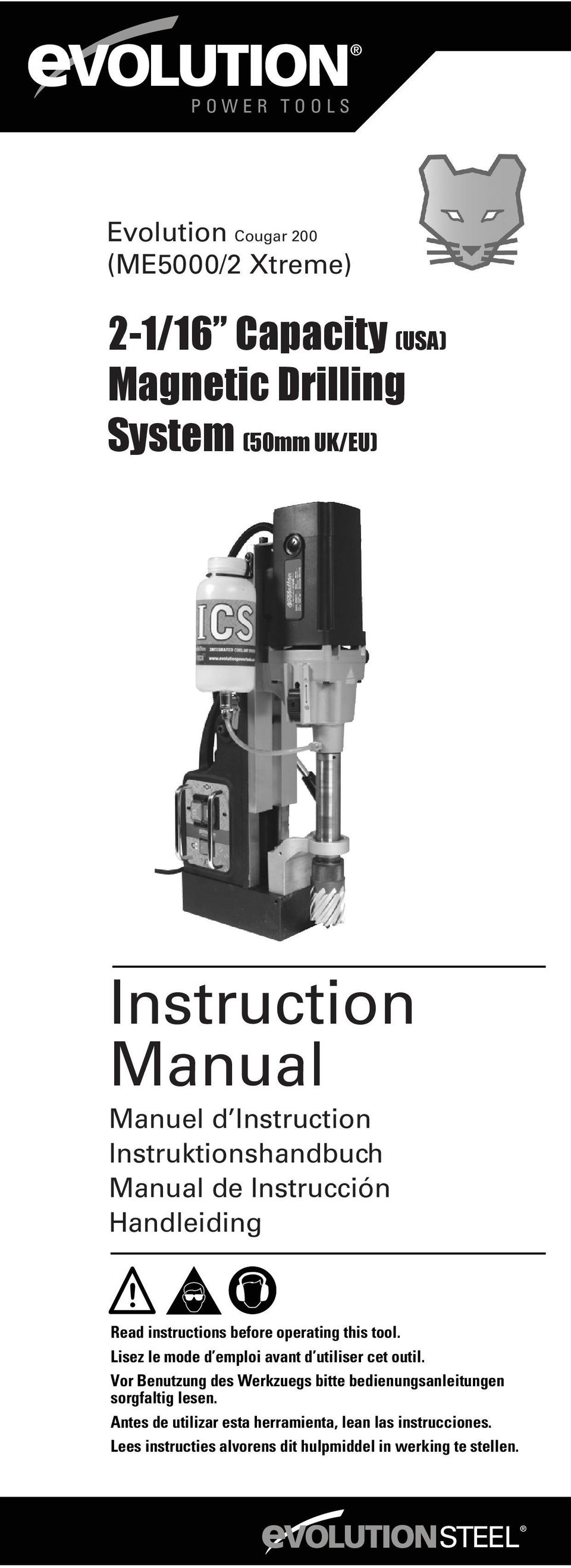 operating this tool. Lisez le mode d emploi avant d utiliser cet outil.