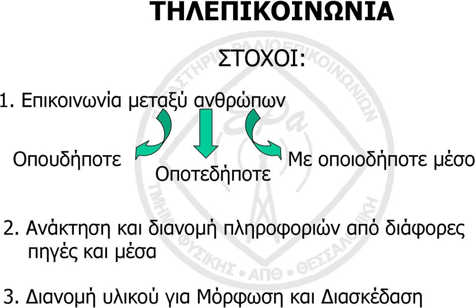 Με οποιοδήποτε µέσο 2.