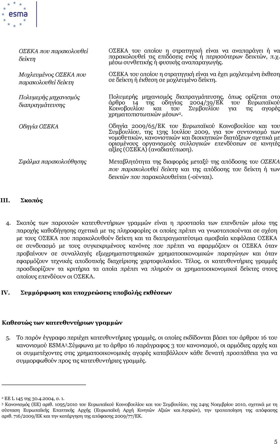 ΟΣΕΚΑ του οποίου η στρατηγική είναι να έχει µοχλευµένη έκθεση σε δείκτη ή έκθεση σε µοχλευµένο δείκτη.