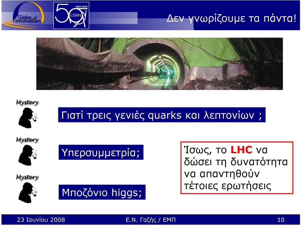 Υπερσυμμετρία; Μποζόνιο higgs; Ίσως, το LHC να