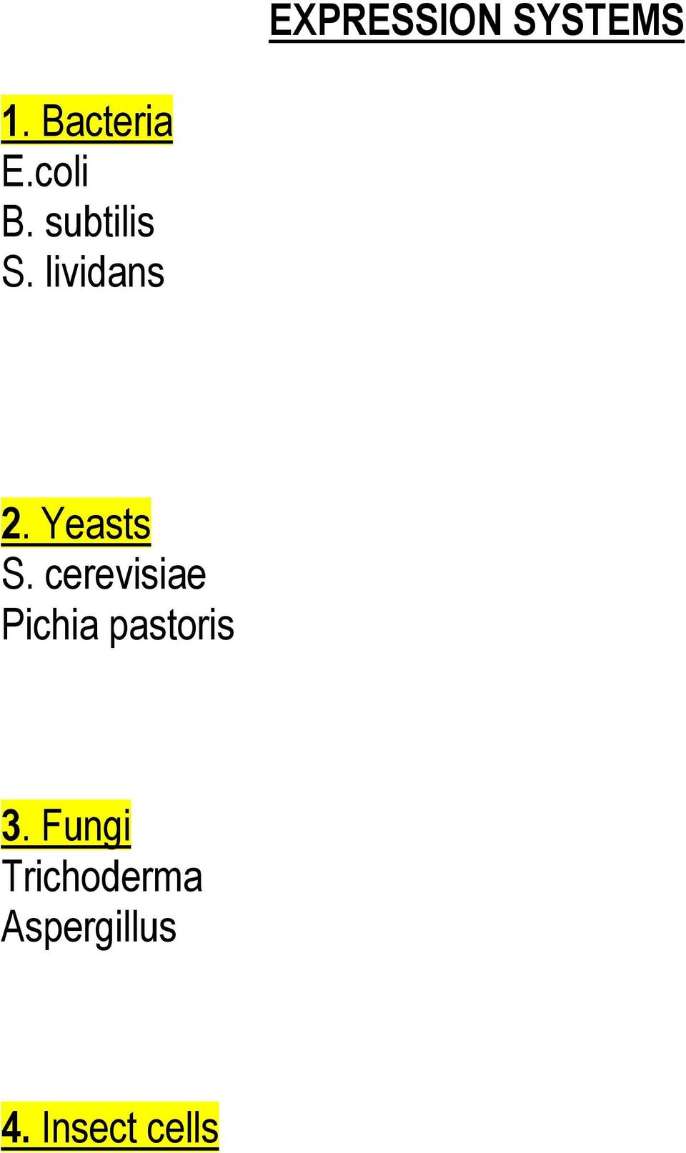 Yeasts S.