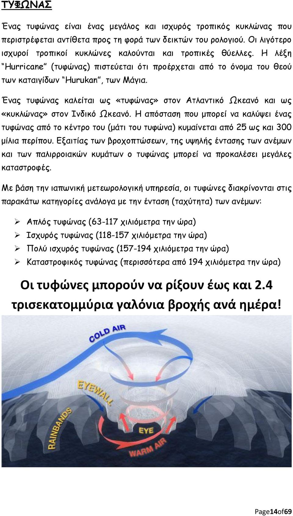 Ένας τυφώνας καλείται ως «τυφώνας» στον Ατλαντικό Ωκεανό και ως «κυκλώνας» στον Ινδικό Ωκεανό.