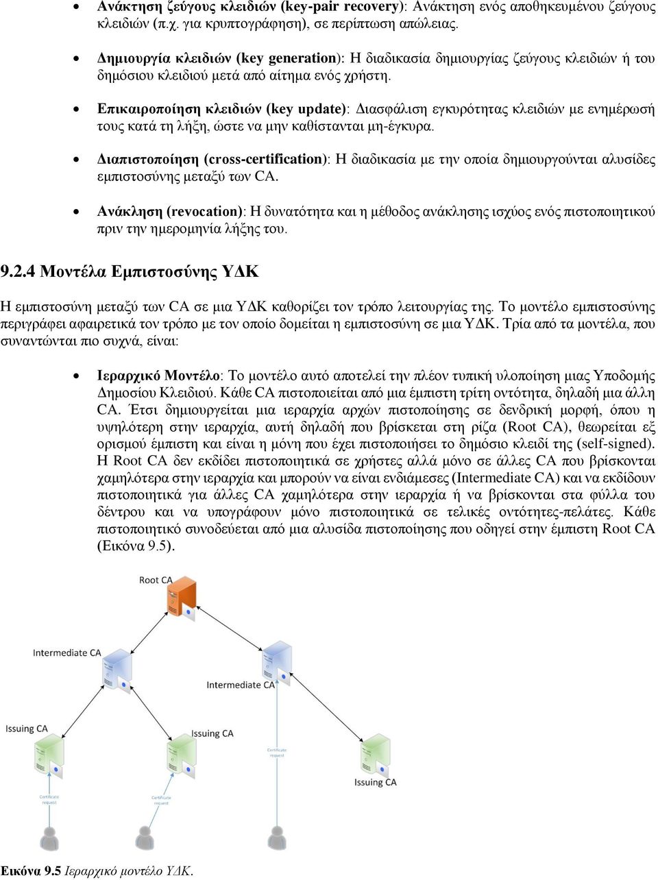 Επικαιροποίηση κλειδιών (key update): Διασφάλιση εγκυρότητας κλειδιών με ενημέρωσή τους κατά τη λήξη, ώστε να μην καθίστανται μη-έγκυρα.