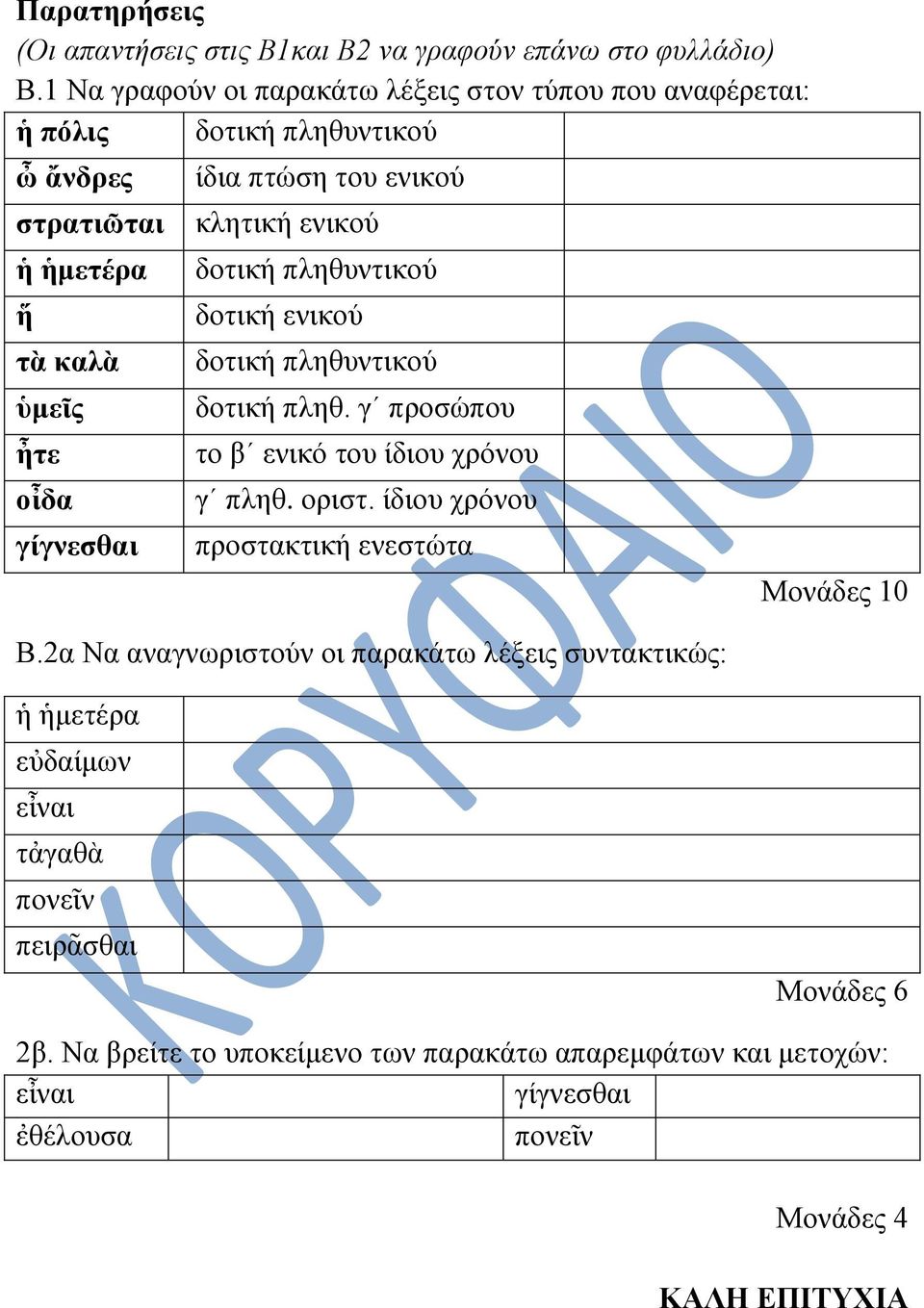 εληθνύ θιεηηθή εληθνύ δνηηθή πιεζπληηθνύ δνηηθή εληθνύ δνηηθή πιεζπληηθνύ δνηηθή πιεζ. γ πξνζώπνπ ην β εληθό ηνπ ίδηνπ ρξόλνπ γ πιεζ. νξηζη.