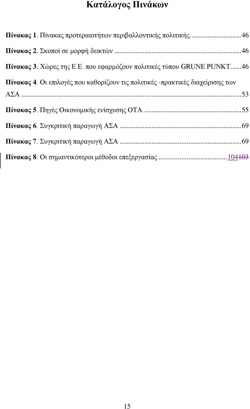 Οι επιλογές που καθορίζουν τις πολιτικές -πρακτικές διαχείρισης των ΑΣΑ... 53 Πίνακας 5. Πηγές Οικονομικής ενίσχυσης ΟΤΑ.