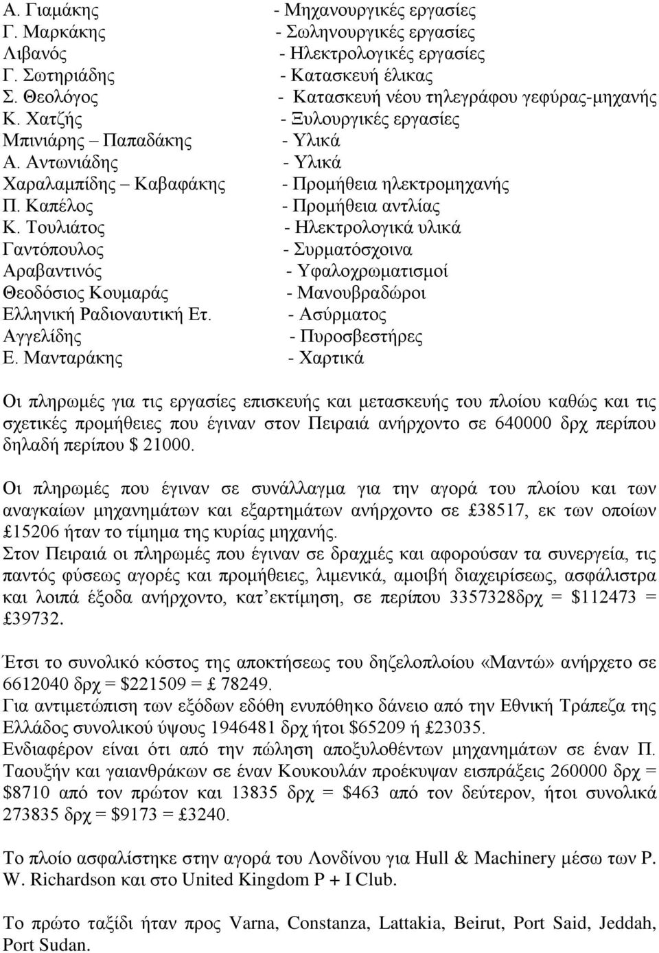 Σνπιηάηνο - Ηιεθηξνινγηθά πιηθά Γαληφπνπινο - πξκαηφζρνηλα Αξαβαληηλφο - Τθαινρξσκαηηζκνί Θενδφζηνο Κνπκαξάο - Μαλνπβξαδψξνη Διιεληθή Ραδηνλαπηηθή Δη. - Αζχξκαηνο Αγγειίδεο - Ππξνζβεζηήξεο Δ.