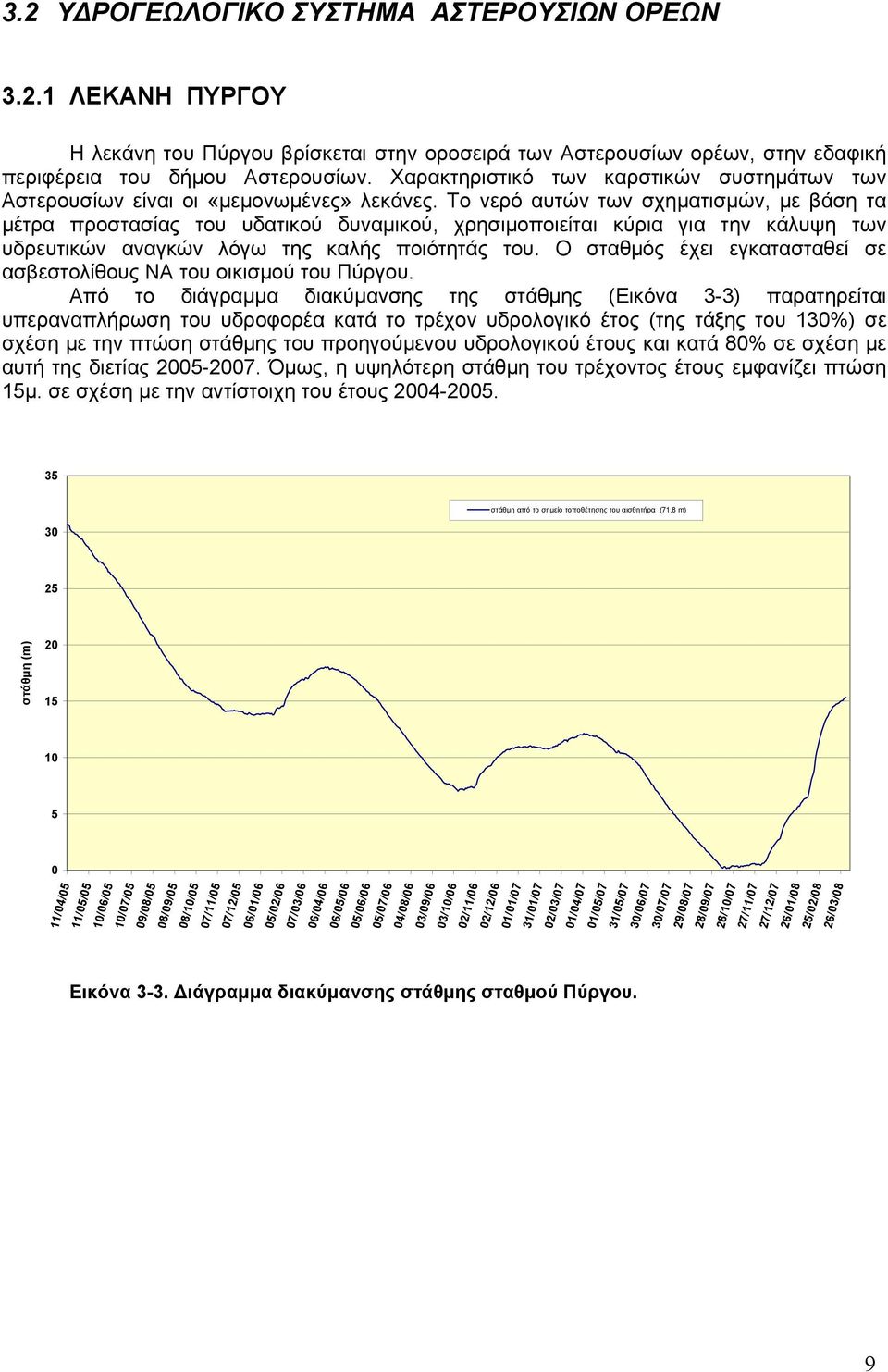 Το νερό αυτών των σχηματισμών, με βάση τα μέτρα προστασίας του υδατικού δυναμικού, χρησιμοποιείται κύρια για την κάλυψη των υδρευτικών αναγκών λόγω της καλής ποιότητάς του.