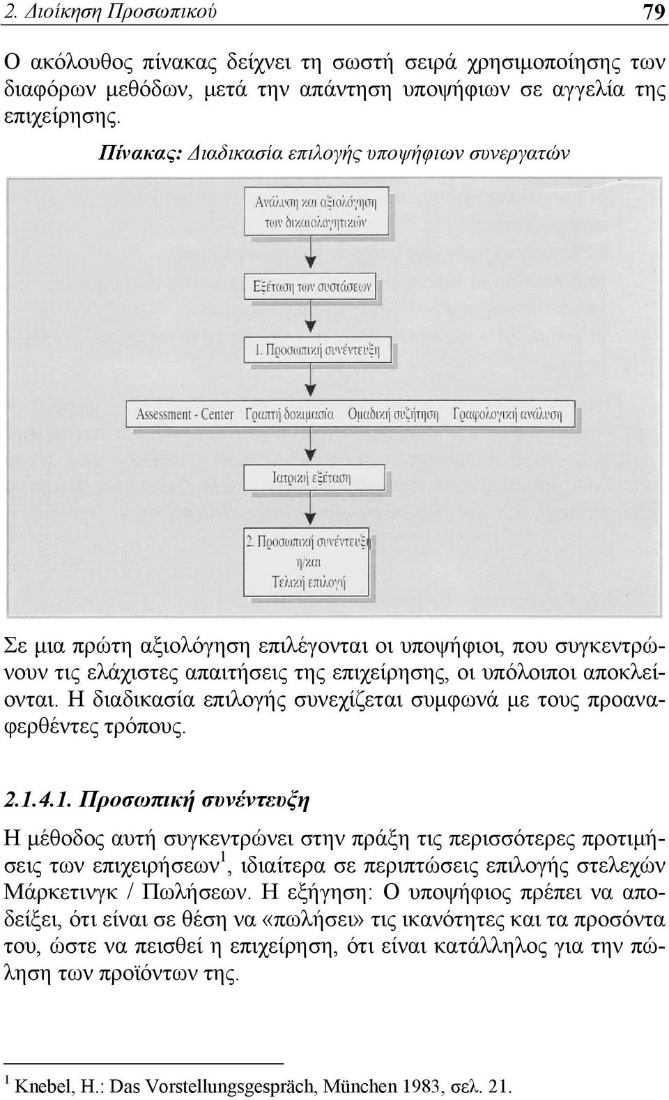 Η διαδικασία επιλογής συνεχίζεται συμφωνά με τους προαναφερθέντες τρόπους. 2.1.