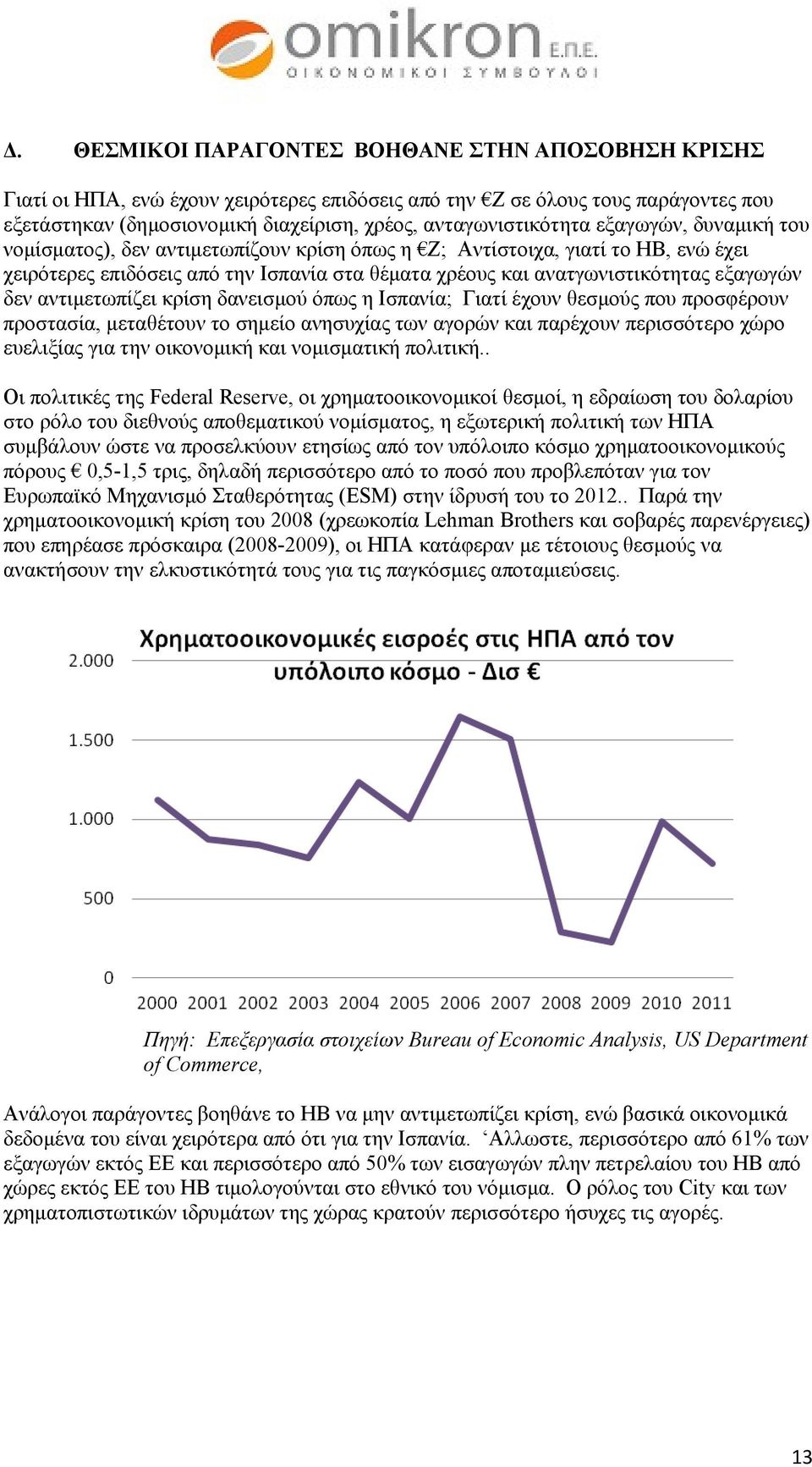 ανατγωνιστικότητας εξαγωγών δεν αντιμετωπίζει κρίση δανεισμού όπως η Ισπανία; Γιατί έχουν θεσμούς που προσφέρουν προστασία, μεταθέτουν το σημείο ανησυχίας των αγορών και παρέχουν περισσότερο χώρο