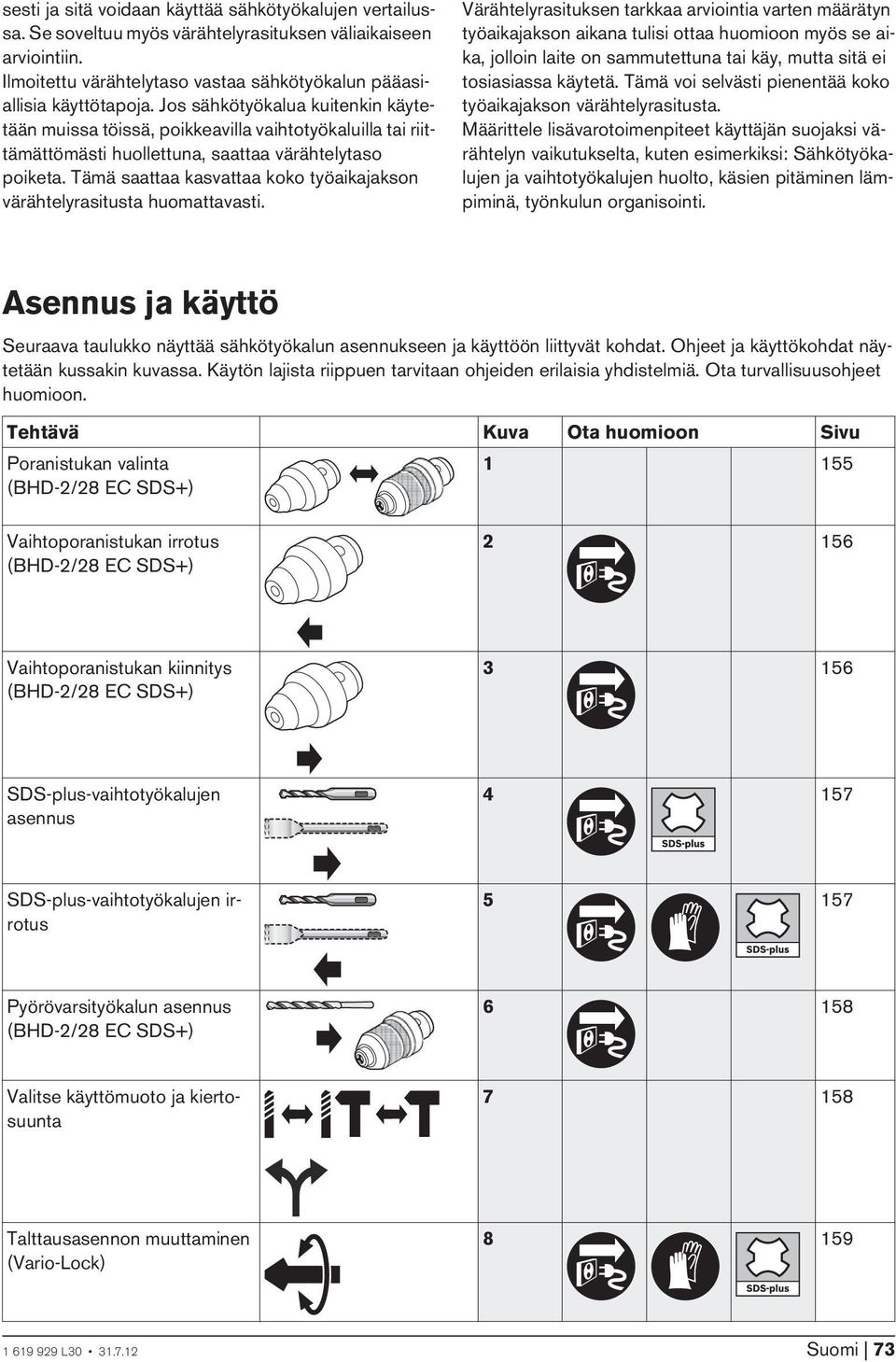 Tämä saattaa kasvattaa koko työaikajakson värähtelyrasitusta huomattavasti.