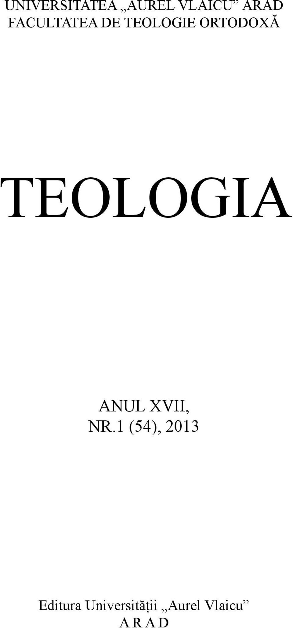 TEOLOGIA ANUL XVII, NR.