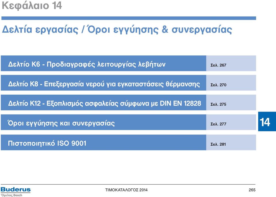 267 Δελτίο Κ8 - Επεξεργασία νερού για εγκαταστάσεις θέρμανσης Σελ.