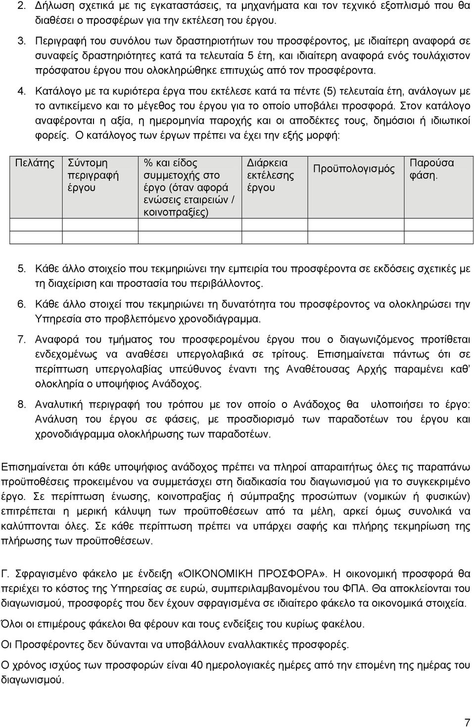 ολοκληρώθηκε επιτυχώς από τον προσφέροντα. 4.