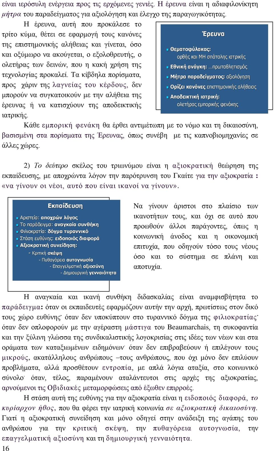 χρήση της τεχνολογίας προκαλεί. Τα κίβδηλα πορίσματα, προς χάριν της λαγνείας του κέρδους, δεν μπορούν να συγκατοικούν με την αλήθεια της έρευνας ή να κατισχύουν της αποδεικτικής ιατρικής.