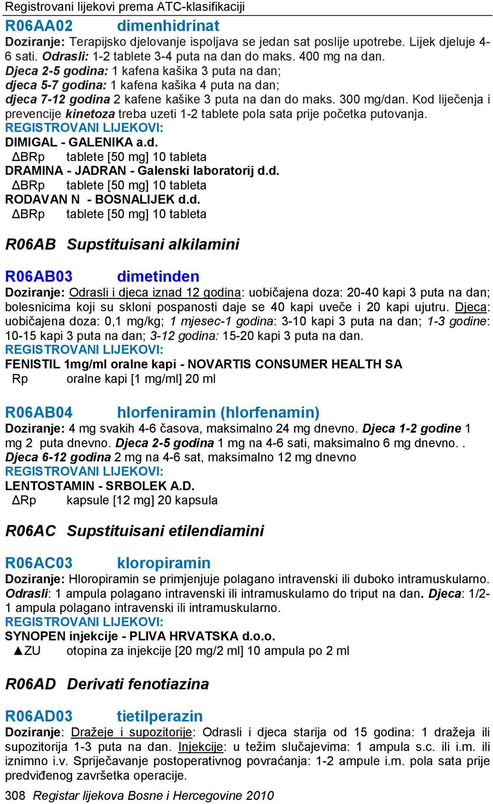 Djeca 2-5 godina: 1 kafena kašika 3 puta na dan; djeca 5-7 godina: 1 kafena kašika 4 puta na dan; djeca 7-12 godina 2 kafene kašike 3 puta na dan do maks. 300 mg/dan.