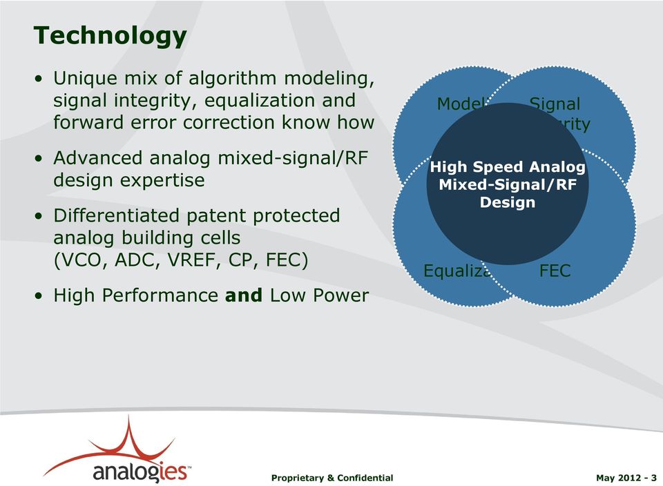 protected analog building cells (VCO, ADC, VREF, CP, FEC) High Performance and Low Power Modeling