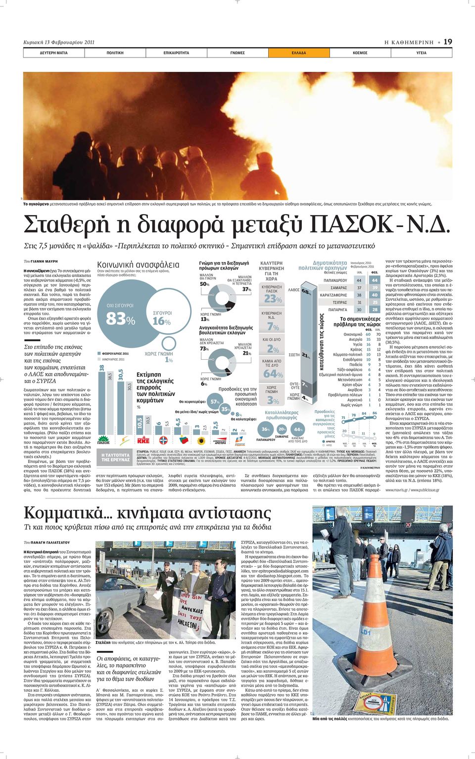 Στις 7,5 μονάδες η «ψαλίδα» -Περιπλέκεται το πολιτικό σκηνικό - Σημαντική επίδραση ασκεί το μεταναστευτικό Του ΓΙΑΝΝΗ ΜΑΥΡΗ Η συνεχιζόμενη (ÁÈ 7Ô Û ÓÂ fiìâóô Ì - Ó ) ÌÂ ˆÛË ÙË ÂÎÏÔÁÈÎ apple ËÛË ÙÔ Î