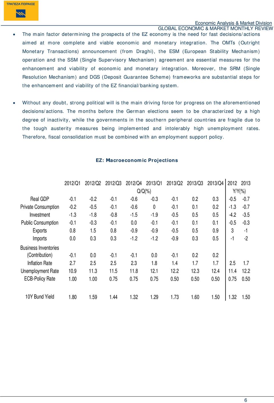 the enhancement and viability of economic and monetary integration.