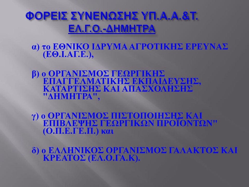 ΔΤΝΑ (ΔΘ.Η.ΑΓ.Δ.), β) ν ΟΡΓΑΝΗΜΟ ΓΔΧΡΓΗΚΖ ΔΠΑΓΓΔΛΜΑΣΗΚΖ