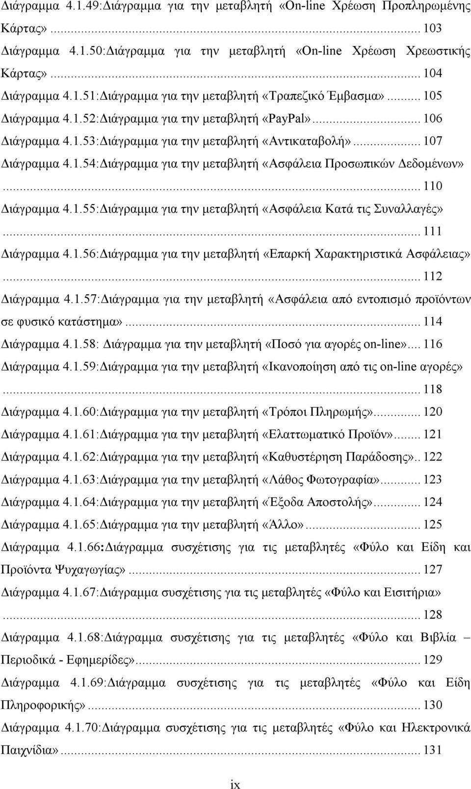 .. 110 Διάγραμμα 4.1.55:Διάγραμμα για την μεταβλητή «Ασφάλεια Κατά τις Συναλλαγές»... 111 Διάγραμμα 4.1.56:Διάγραμμα για την μεταβλητή «Επαρκή Χαρακτηριστικά Ασφάλειας»... 112 Διάγραμμα 4.1.57:Διάγραμμα για την μεταβλητή «Ασφάλεια από εντοπισμό προϊόντων σε φυσικό κατάστημα».