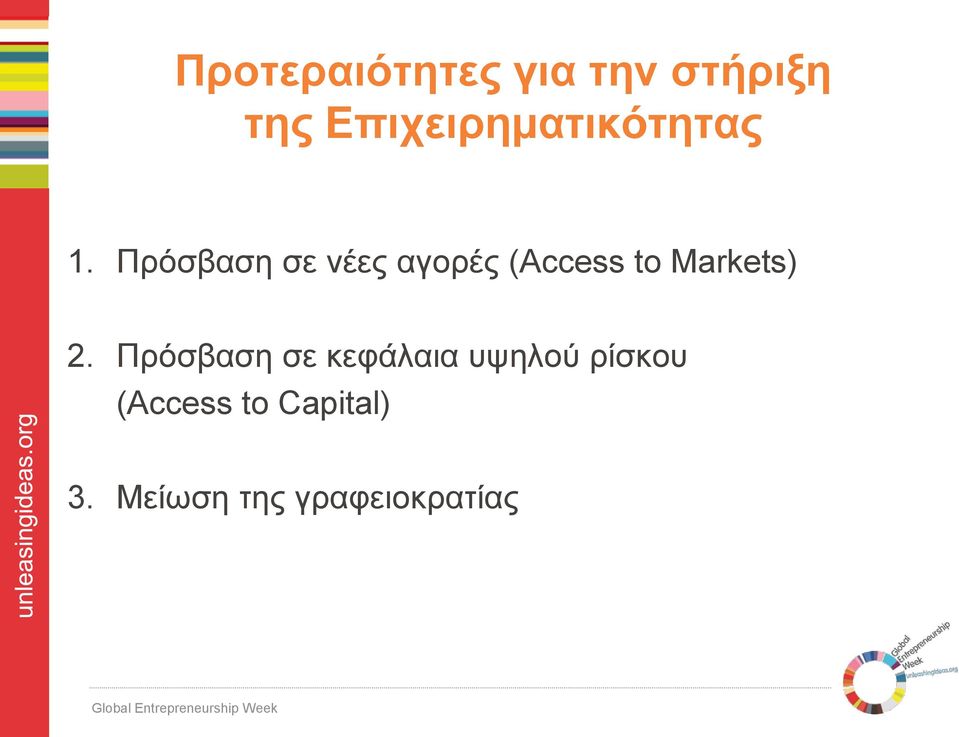 Πρόσβαση σε νέες αγορές (Access to Markets) 2.