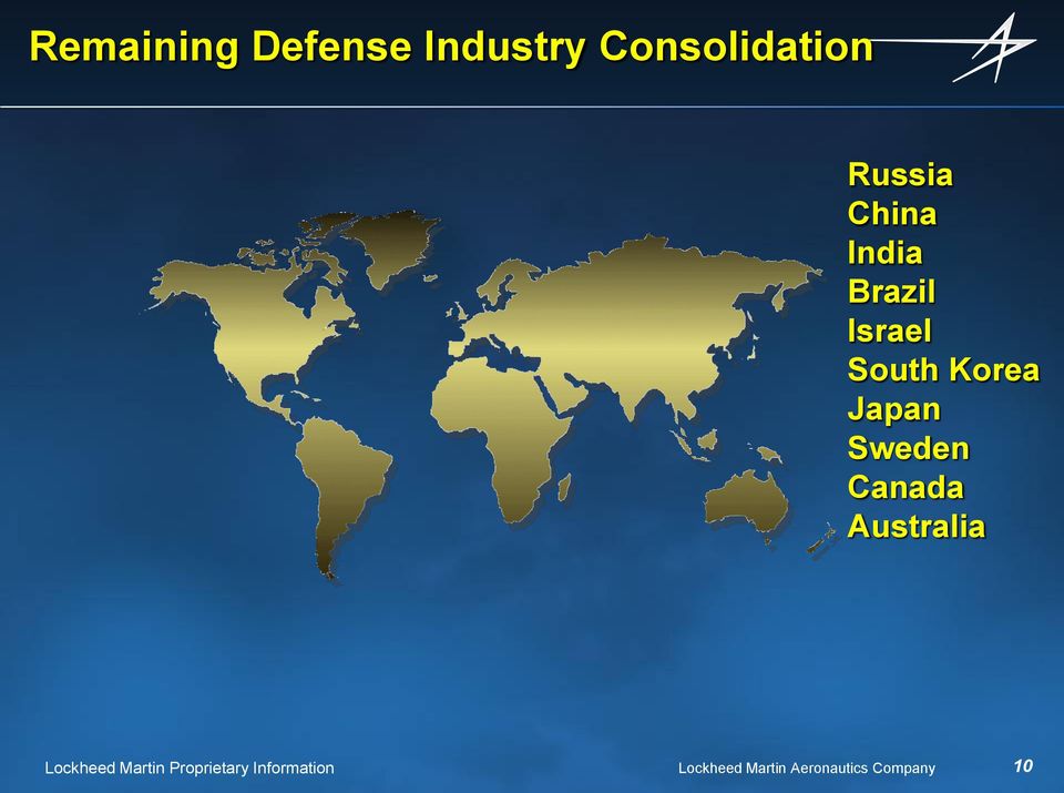 Sweden Canada Australia Lockheed Martin