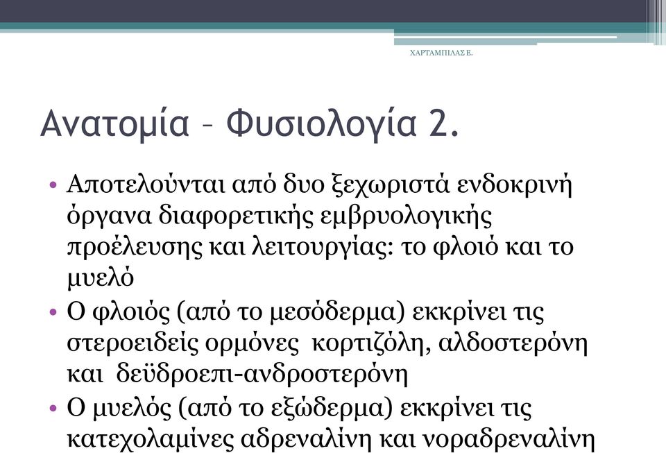 θαη ιεηηνπξγίαο: ην θινηφ θαη ην κπειφ Ο θινηφο (απφ ην κεζφδεξκα) εθθξίλεη ηηο