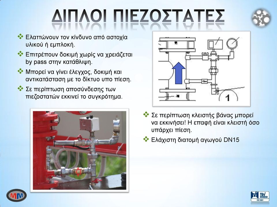 Μπνξεί λα γίλεη έιεγρνο, δνθηκή θαη αληηθαηάζηαζε κε ην δίθηπν ππν πίεζε.