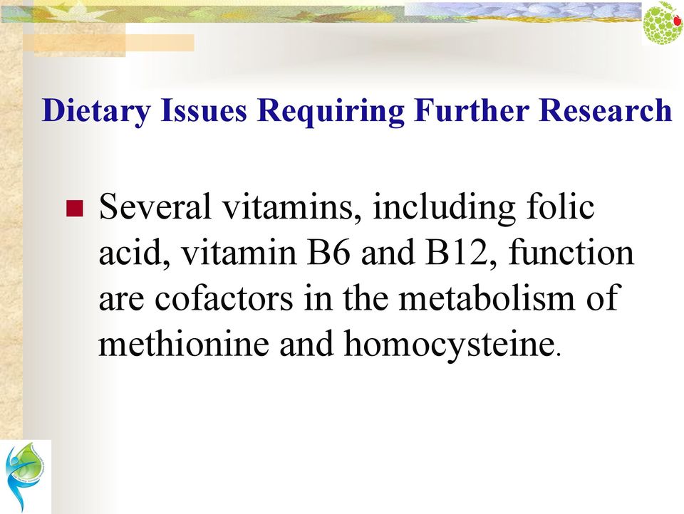 vitamin B6 and B12, function are cofactors