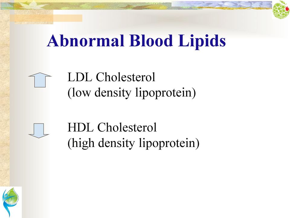 lipoprotein) HDL