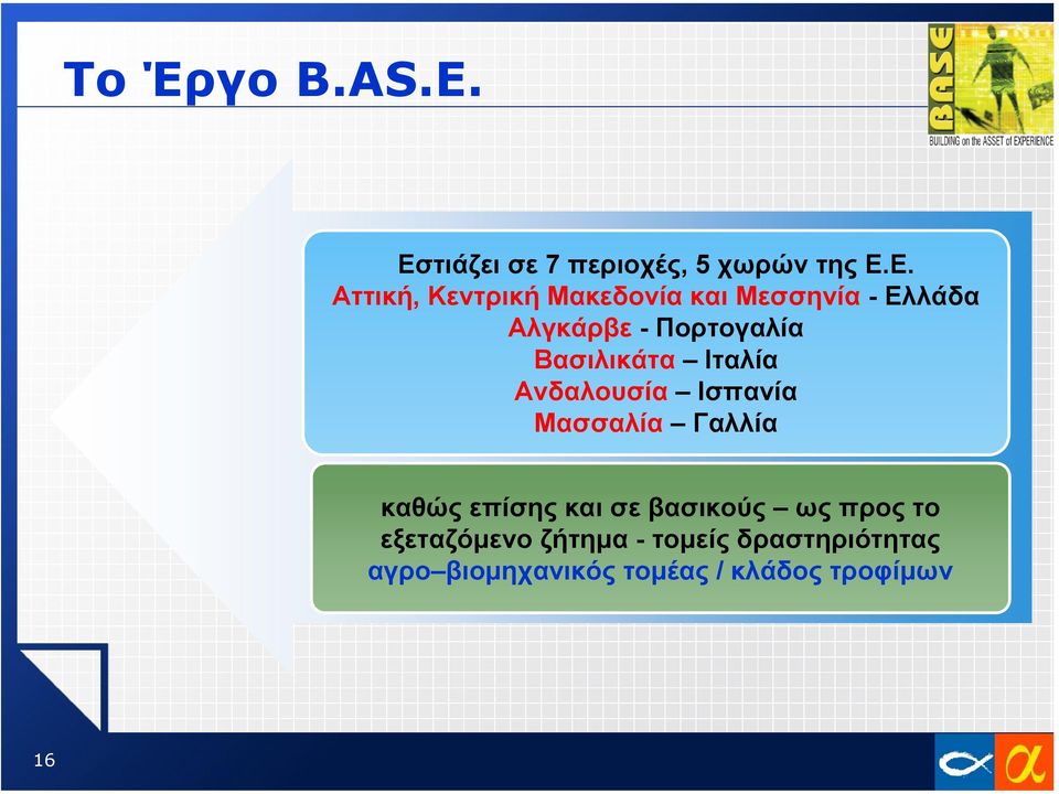 Ε. Αττική, Κεντρική Μακεδονία και Μεσσηνία - Ελλάδα Αλγκάρβε - Πορτογαλία