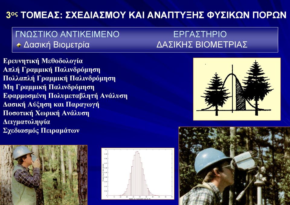 Γραμμική Παλινδρόμηση Μη Γραμμική Παλινδρόμηση Εφαρμοσμένη Πολυμεταβλητή Ανάλυση