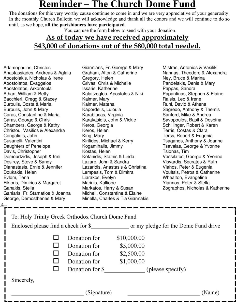 You can use the form below to send with your donation. As of today we have received approximately $43,000 of donations out of the $80,000 total needed.