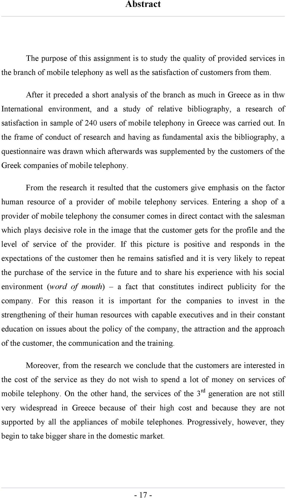 mobile telephony in Greece was carried out.