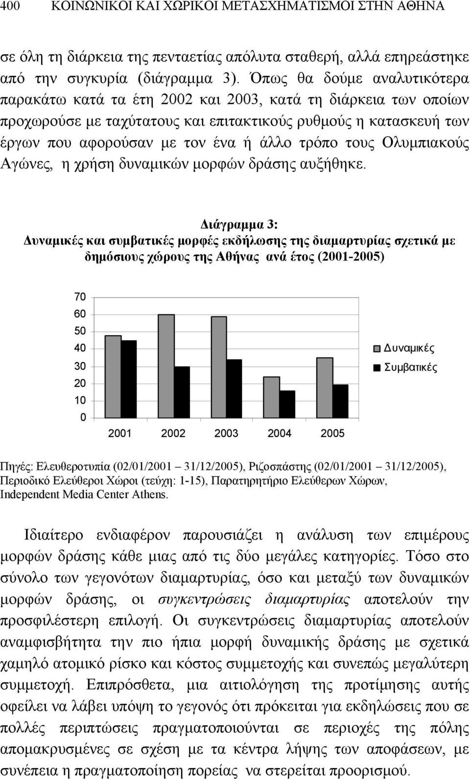 τρόπο τους Ολυμπιακούς Αγώνες, η χρήση δυναμικών μορφών δράσης αυξήθηκε.