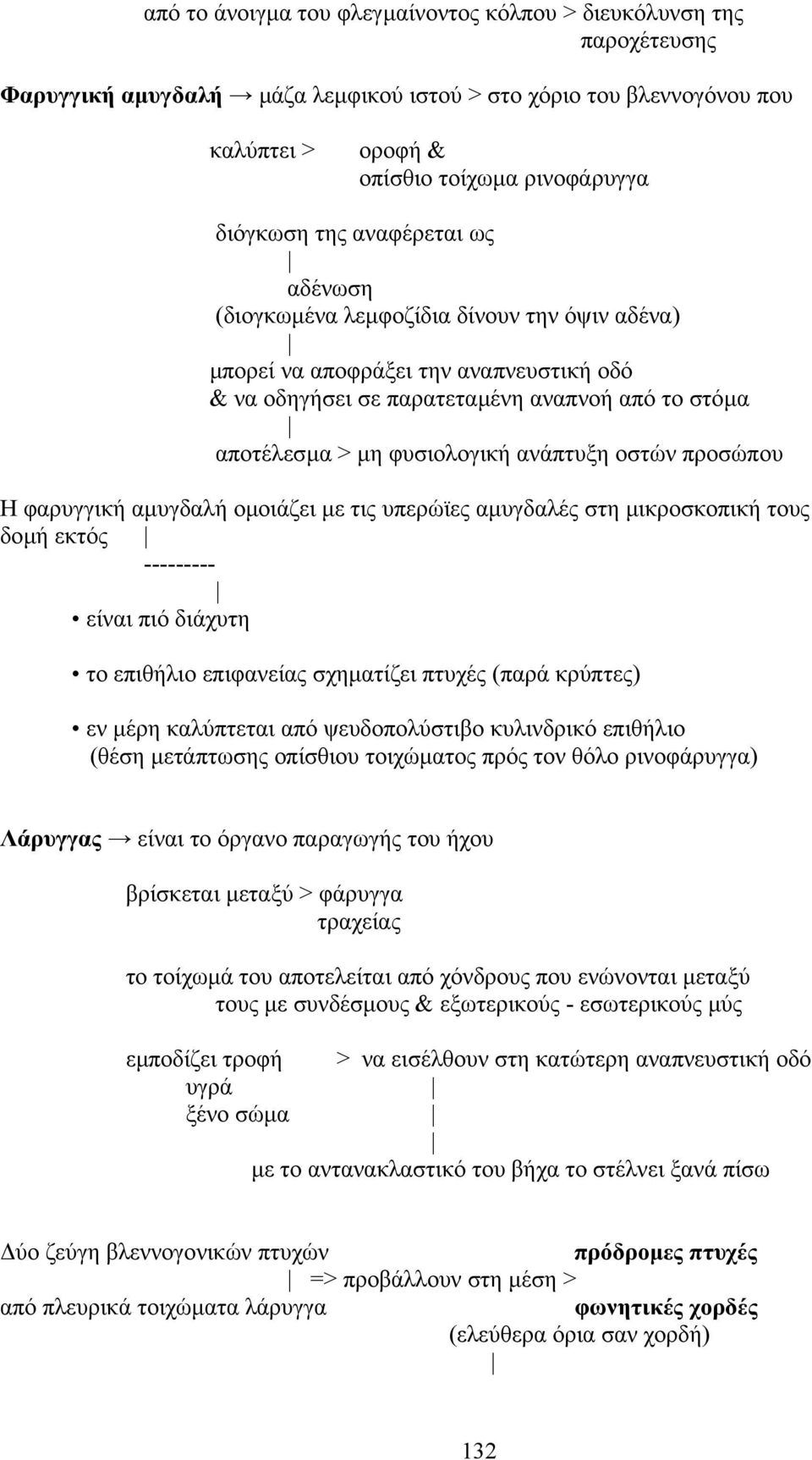 ανάπτυξη οστών προσώπου H φαρυγγική αµυγδαλή οµοιάζει µε τις υπερώϊες αµυγδαλές στη µικροσκοπική τους δοµή εκτός --------- είναι πιό διάχυτη το επιθήλιο επιφανείας σχηµατίζει πτυχές (παρά κρύπτες) εν