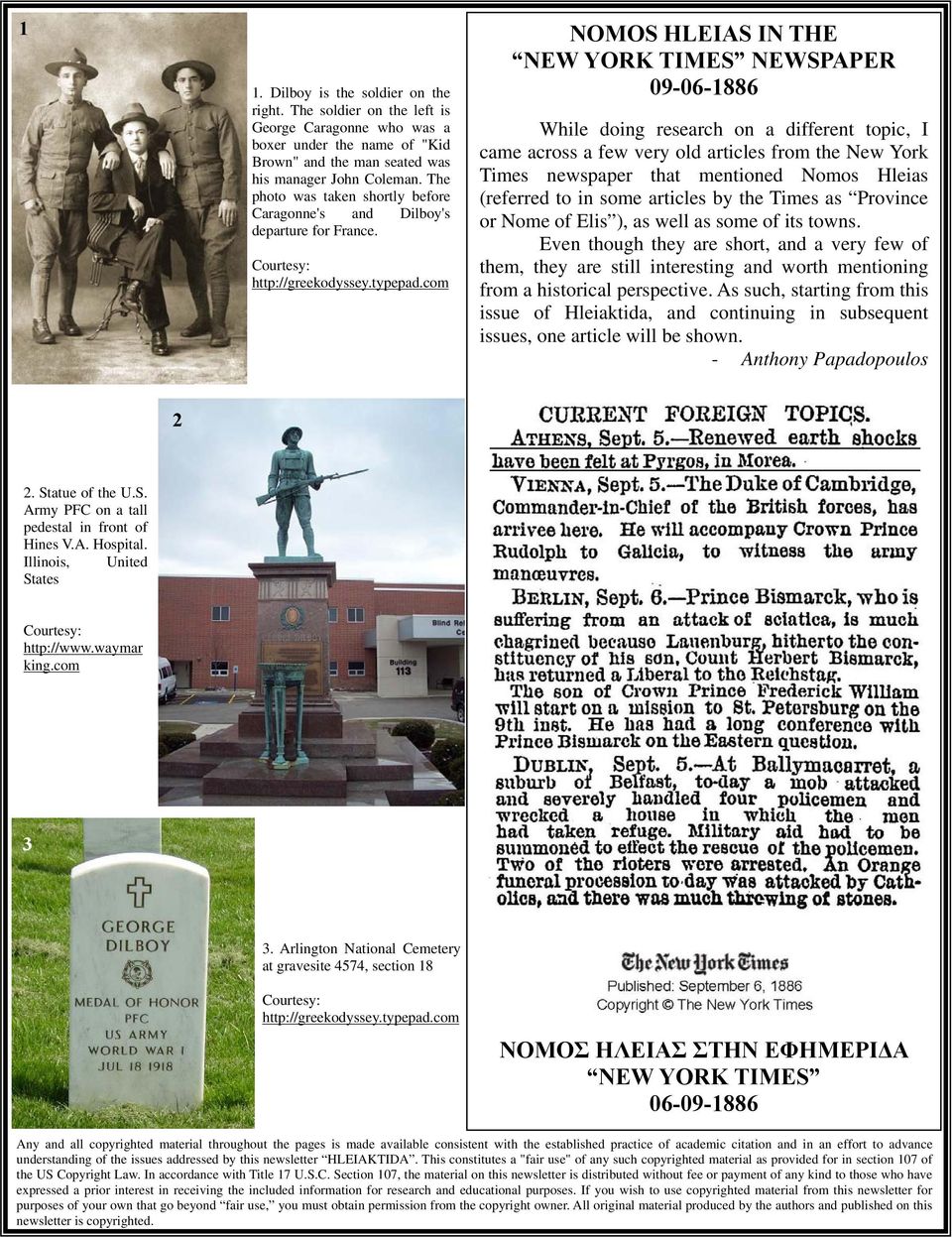 com NOMOS HLEIAS IN THE NEW YORK TIMES NEWSPAPER 09-06-1886 While doing research on a different topic, I came across a few very old articles from the New York Times newspaper that mentioned Nomos