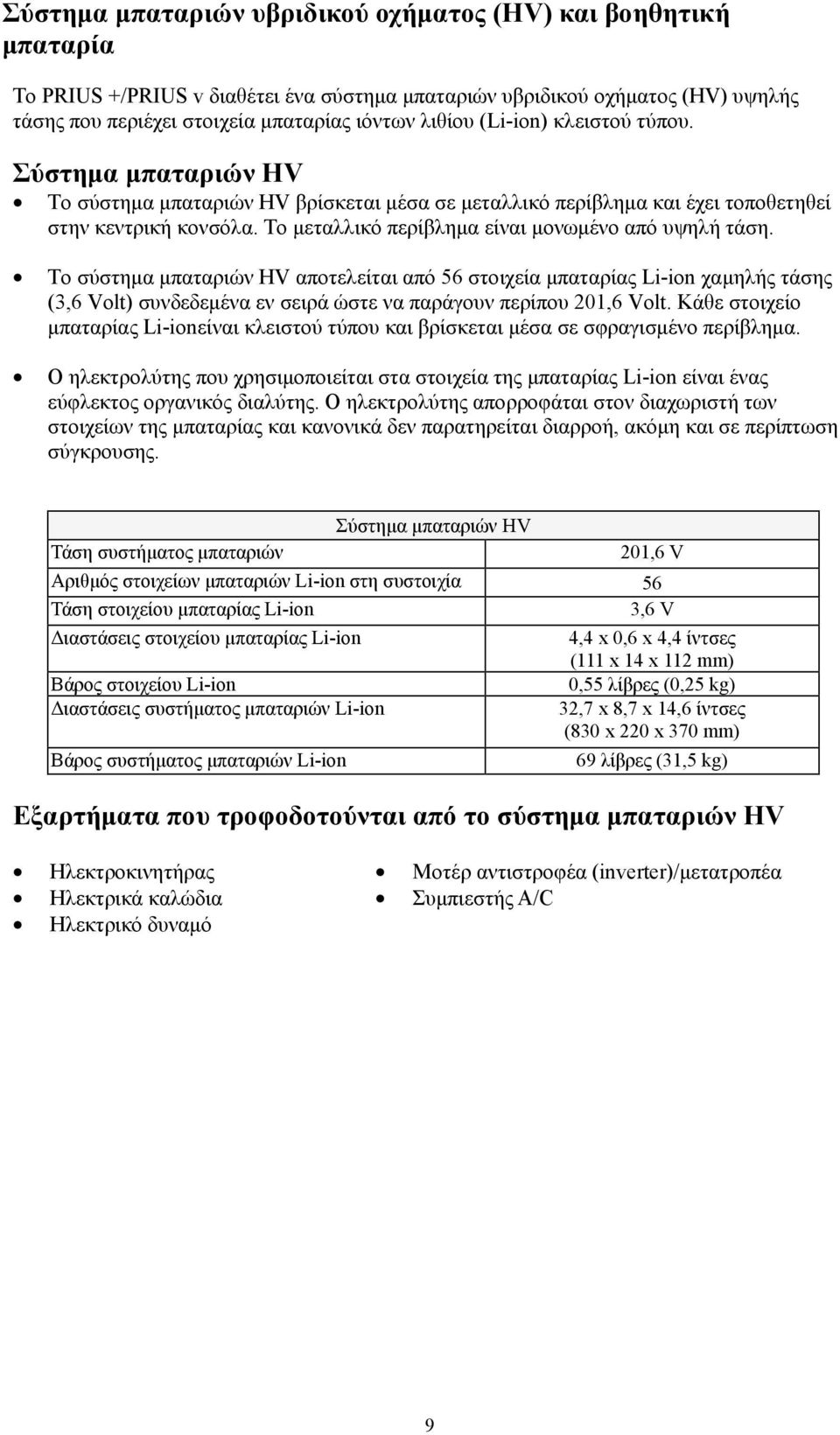 Το μεταλλικό περίβλημα είναι μονωμένο από υψηλή τάση.